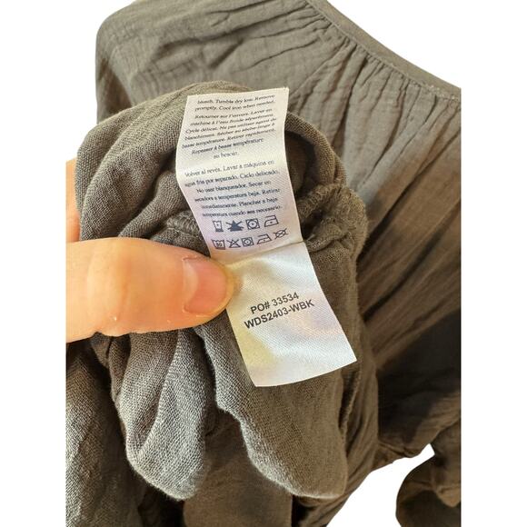 FAHERTY NWOT Dream Organic Cotton Sirene Gauze Midi Dress Size Medium $218 MSRP - Picture 7 of 9